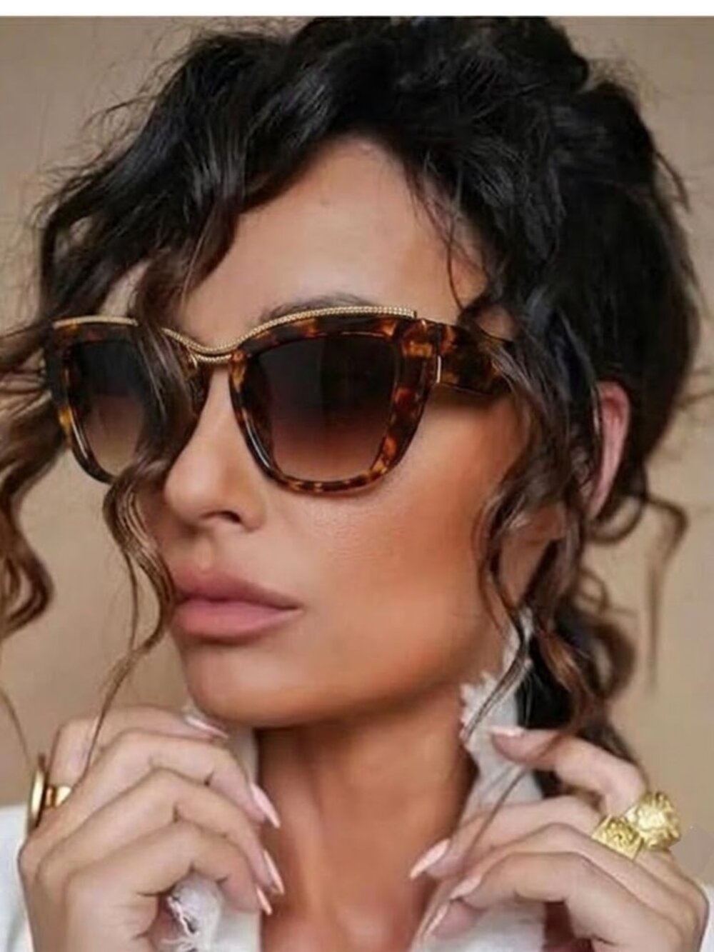 Womens Tortoiseshell Cat-Eye Sunglasses compared to Dolce & Gabbana - NWT
